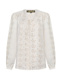 Betty Blouse Cream Shiffle