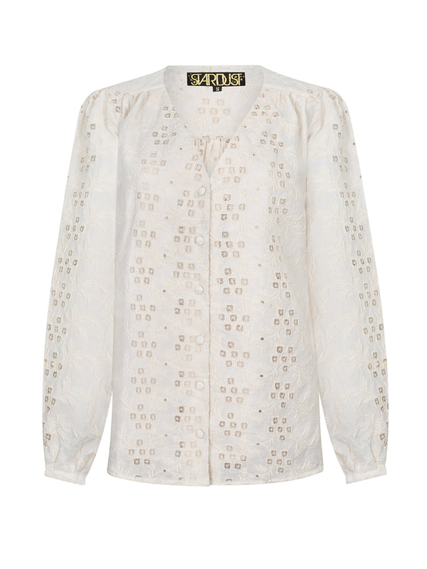 Betty Blouse Cream Shiffle