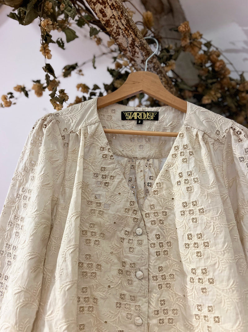 Betty Blouse Cream Shiffle