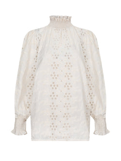 Christine Blouse Cream Shiffle