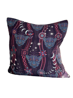 Cushion Cover Dark Plum Leopard